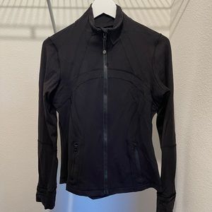 Lulu Lemon, size 8, black zip-up jacket